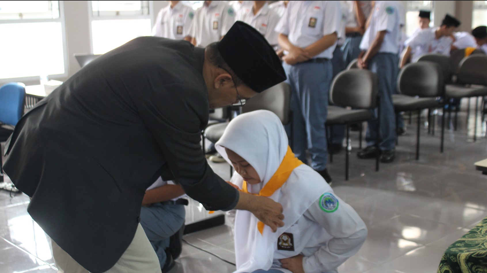 Foto kegiatan Pelantikan anggota PMR WIRA AVEROS-ASYIFA